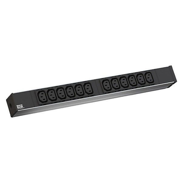 BACHMANN 19Zol.Steckdosenleiste 12f 1HE 12-fach IEC 333.616